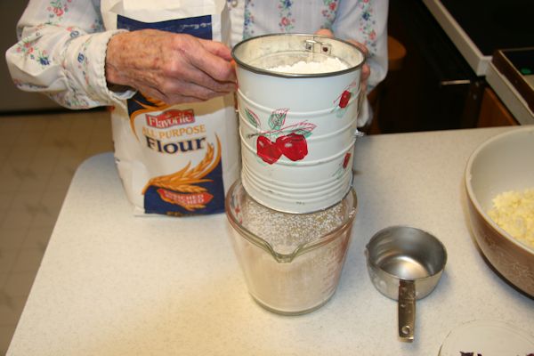 Step 7 - Sift Flour