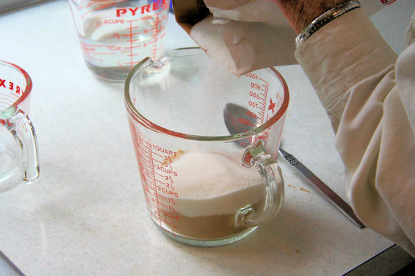 Step 3 - Measure out the Granuated Sugar