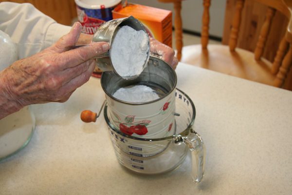 Step 12 -  Put Flour into a Sifter
