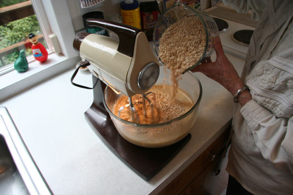 Step 18 -  Add the Oatmeal to the Batter