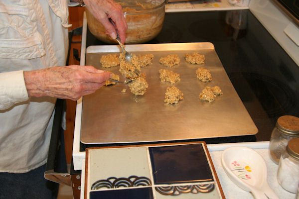 Step 19 -  Put Cookie Dough on Cookie Sheet