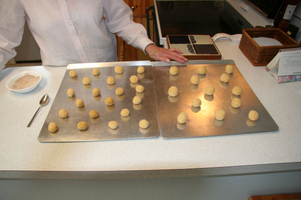 Step 11 -  Cookies onto the Tray