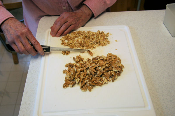 Step 4 -  Chop the Walnuts