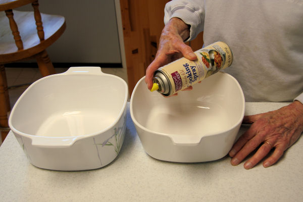 Step 7 - Oil our Baking Dishes 
