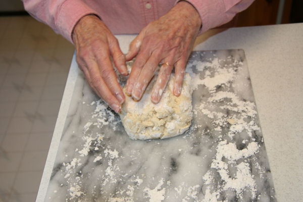 Step 7 - Put Dough on Rolling Board 