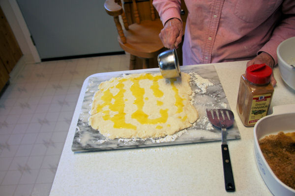 Step 9 - Put Margarine on the Dough 