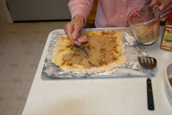 Step 10 - Put Brown Sugar on Dough 