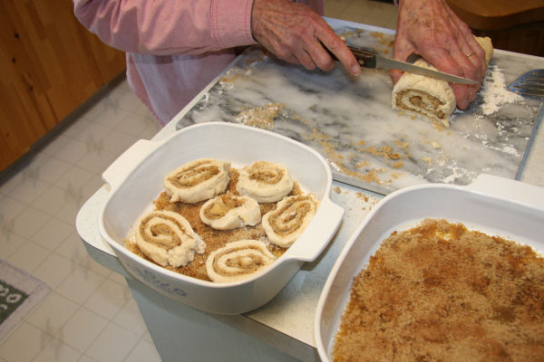 Step 13 - Slicing up the Roll 