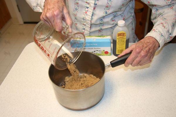 Step 2 - Brown Sugar in Pan