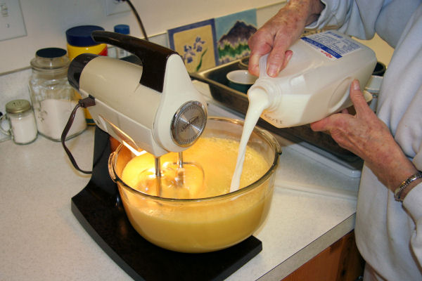 Step 5 - Add in the Milk 