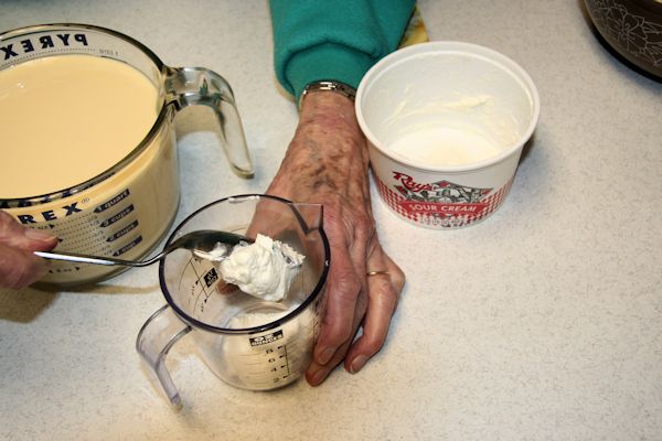 Step 16 - Measure Sour Cream