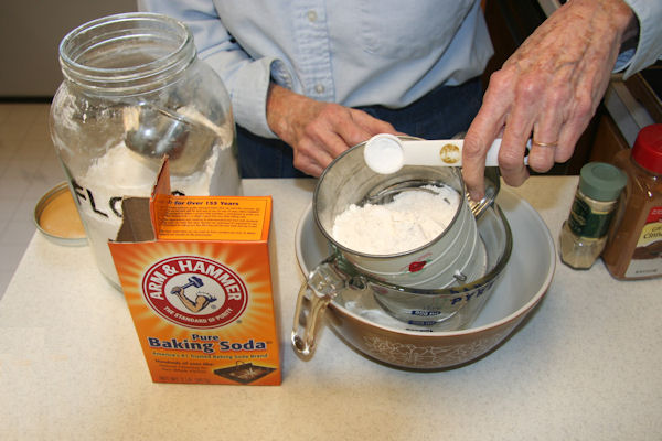 Step 10 - Add Baking Soda to Sifter