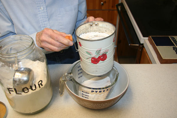 Step 12 - Sift and Measure Flour 