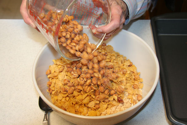 Step 4 - Peanuts into Bowl