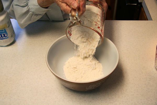 Step 2 - Flour into Bowl