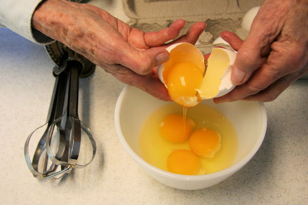 Step 12 - Crack Eggs