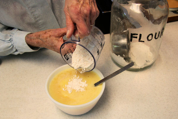 Step 16 - Add Flour