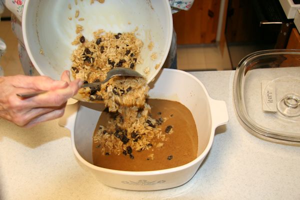 Step 18 - Put Mix into Dish