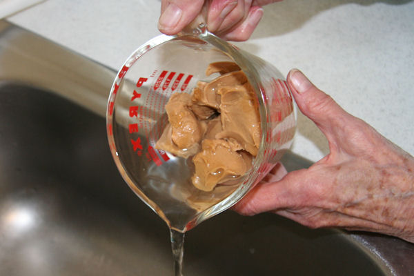 Step 9 - Pour off Water