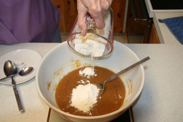 Step 19 - Flour into Bowl