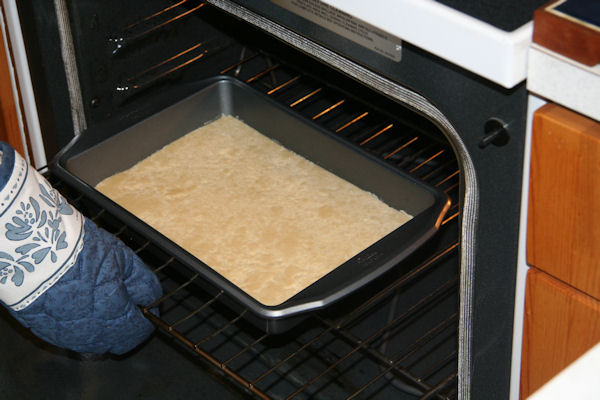 Step 9 - Into the Oven