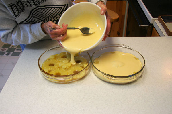 Step 11 - Pour the Cake Batter 