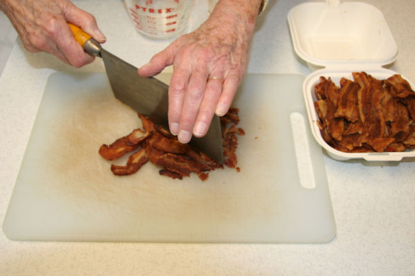 Step 14 - Chop Bacon 