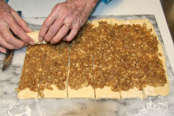 Step 22 - Roll Strips and Slice