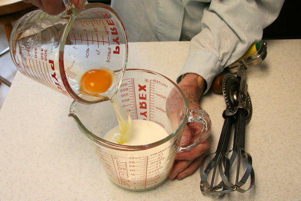 Step 11 - Add Egg to Milk