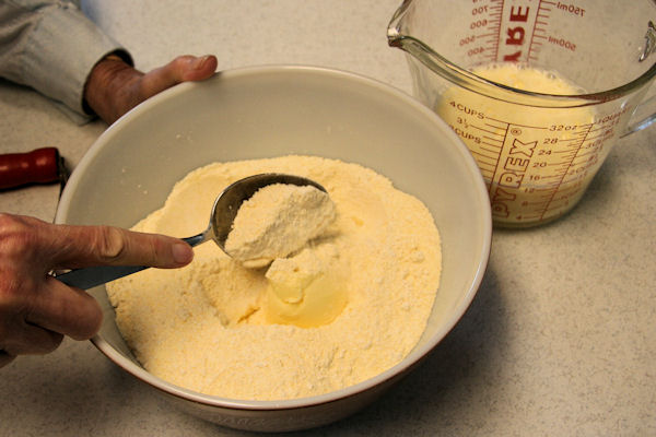 Step 15 - Put Shortening into Flour