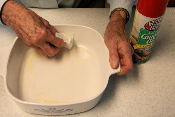 Step 19 - Oil Baking Dish