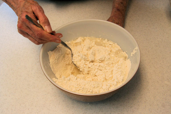 Step 7 - Stir Dough