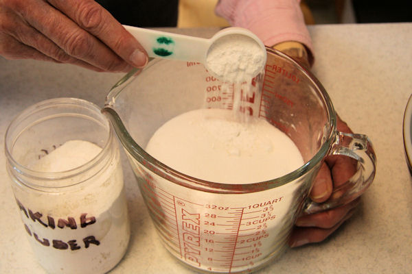 Step 3 - Add Baking Powder