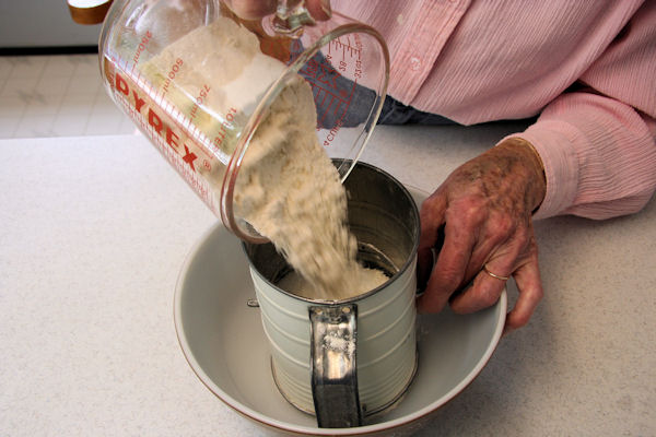 Step 5 - Into Flour Sifter
