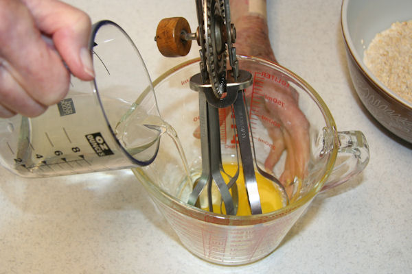 Step 6 - Pour Oil into Egg