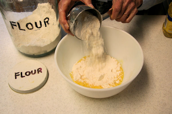 Step 2 - Add Flour