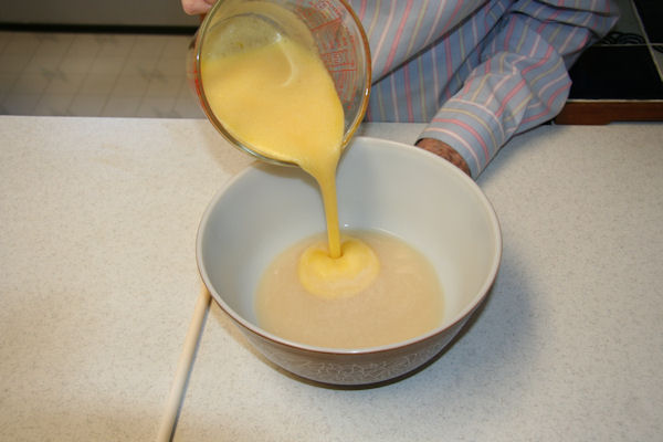Step 10 - Pour Egg Mixture