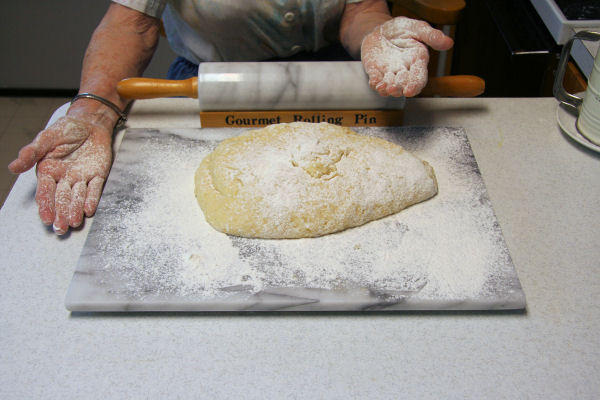 Step 10 - Flour Hands and Board