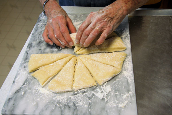 Step 17 - Roll up Wedges 