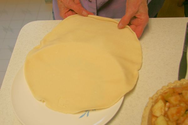 Step 13 - Unroll Top Crust