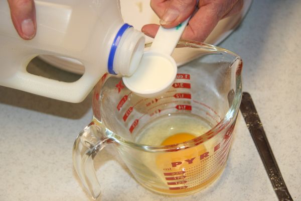 Step 17 - Add Milk to Egg