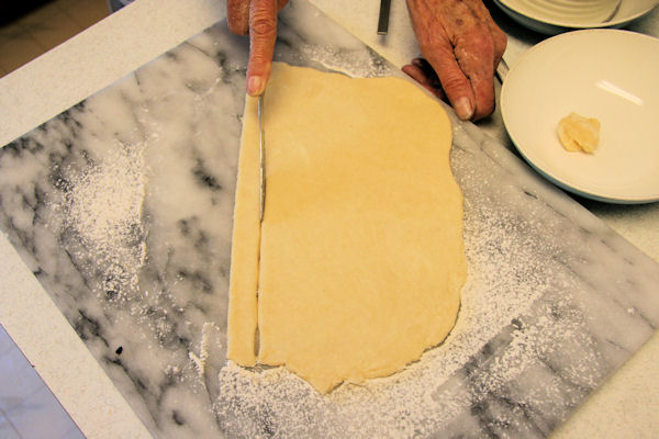 Step 22 - Roll, Cut Dough