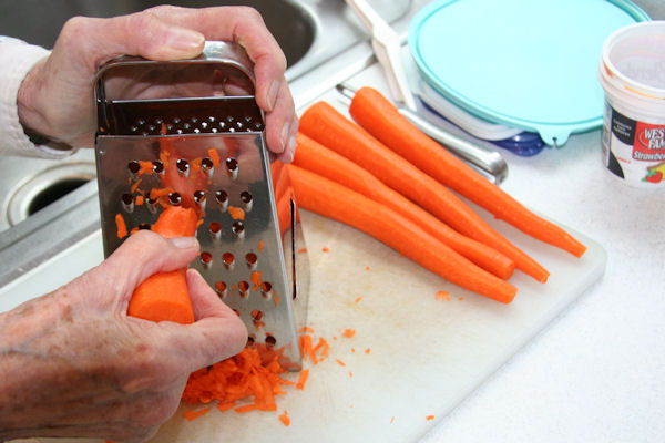 Step 3 - Shred Carrots
