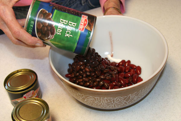 Step 2 -Put Beans into Bowl 