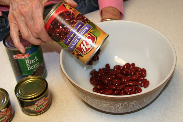 Step 3 - Put Beans into Bowl