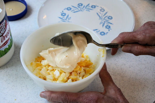 Step 13 - Add Salad Dressing