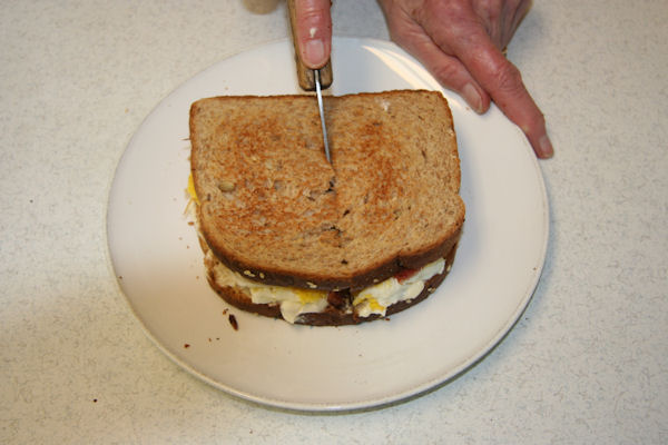 Step 10 - Cut Sandwich