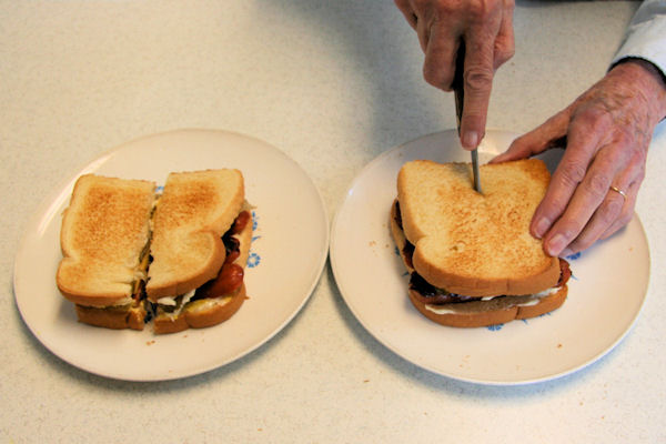 Step 10 - Cut Sandwich