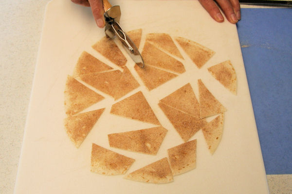 Step 10 - Cut Sugared Tortilla