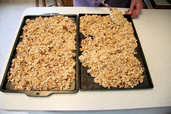 Step 19 - Even out the Granola 